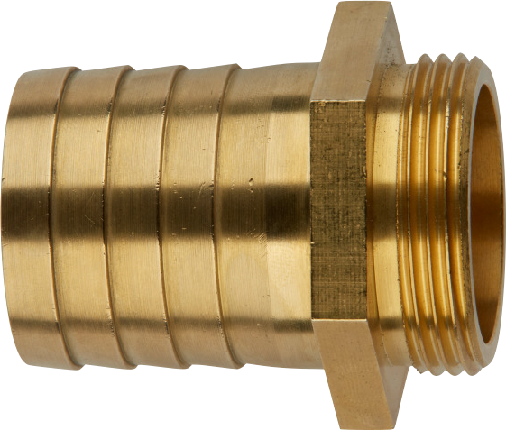 Schlauchtülle 1/3 Messing A.G. 6 Kant