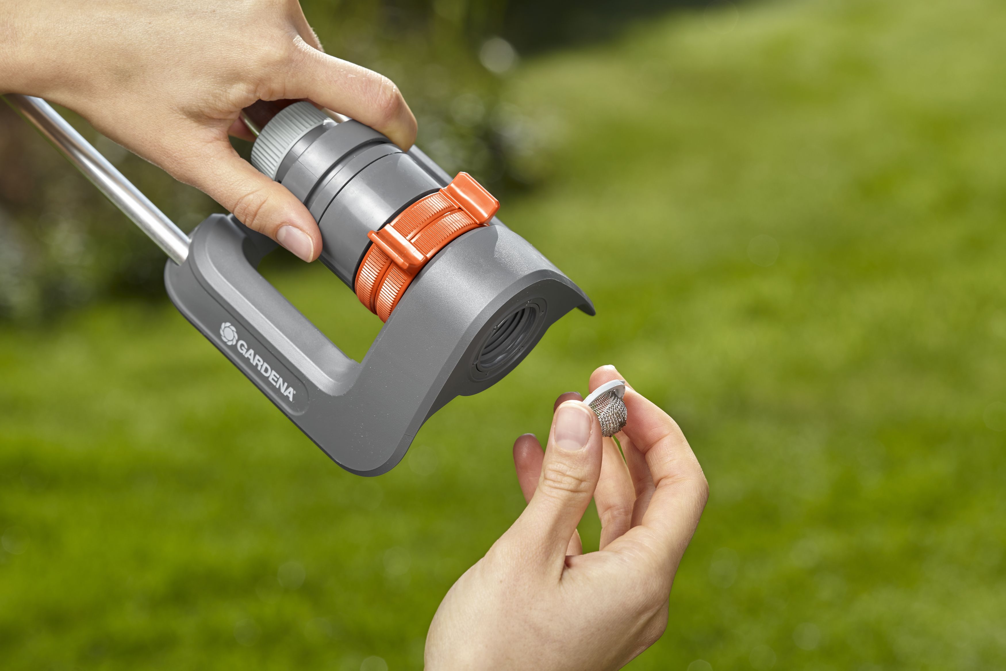 Viereckregner Gardena Aqua S - Einsatzbild