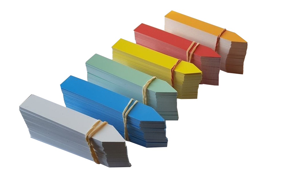 rwendet in Stecketiketten 16x100 mm farbig