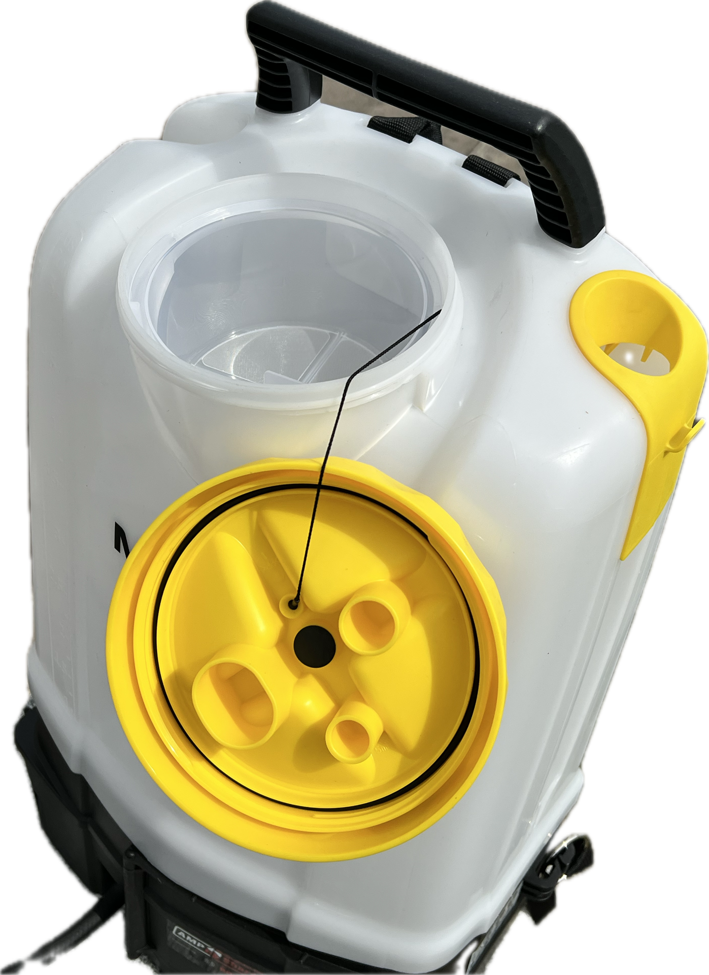 Mesto e.rs185 Sicht auf Deckel und Filter