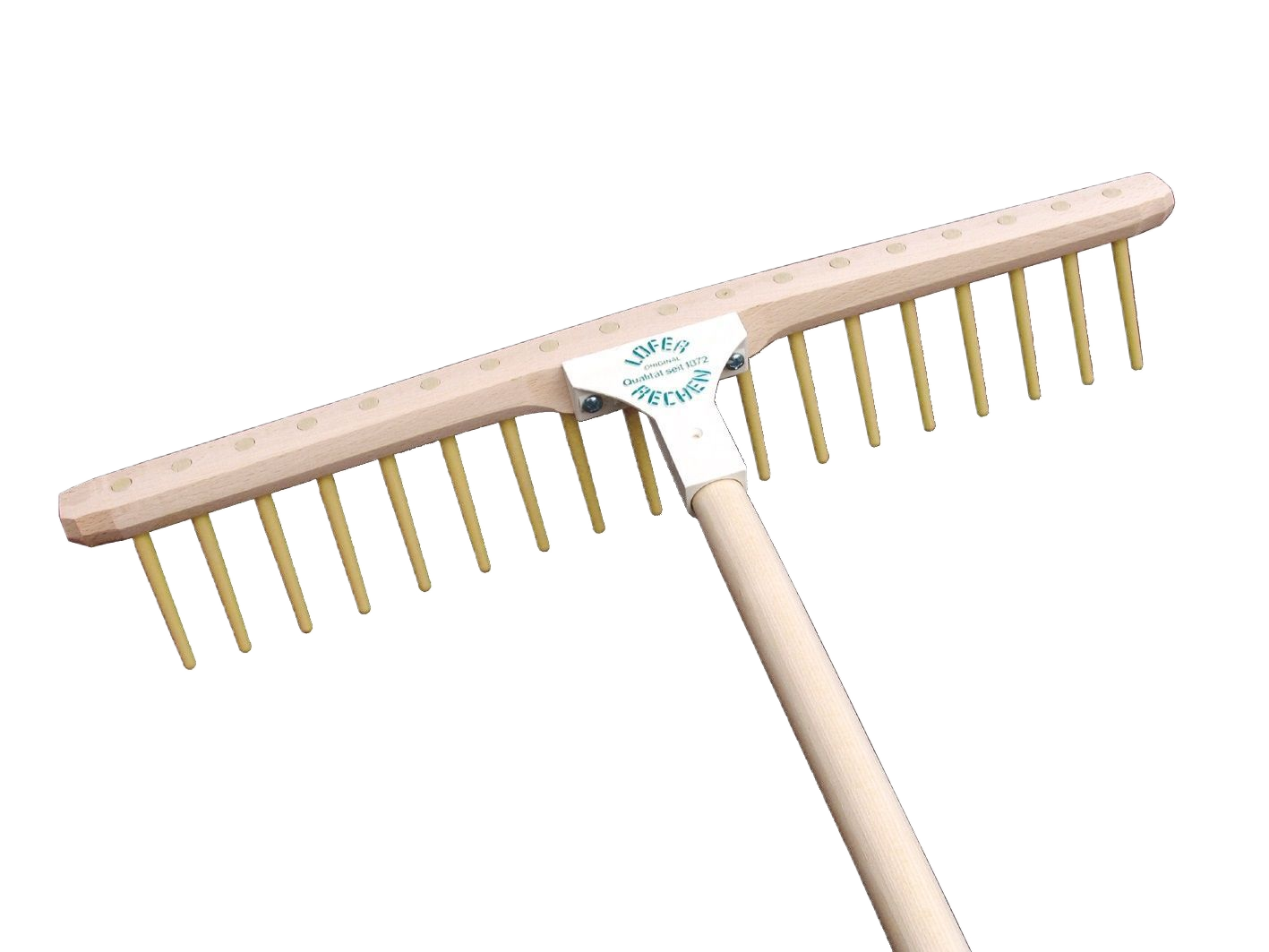 Gartenrechen 54 cm, 16 Nylon-Zinken gerade Ge