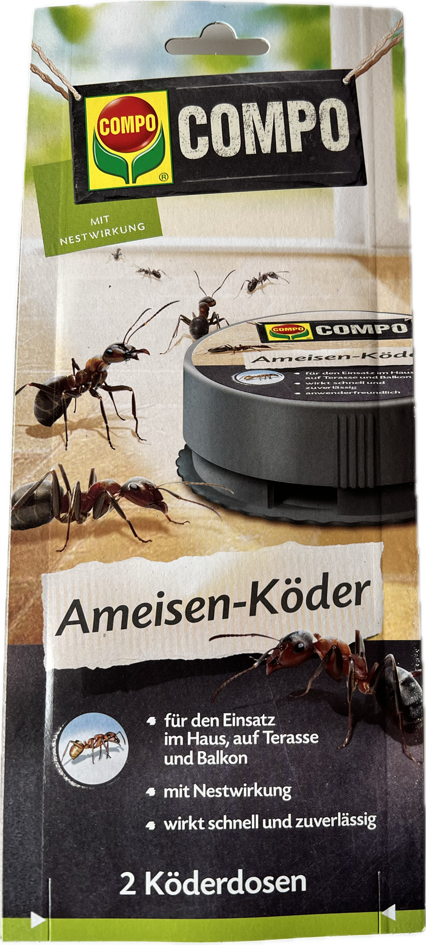Ameisenköder Dose Vorderseite