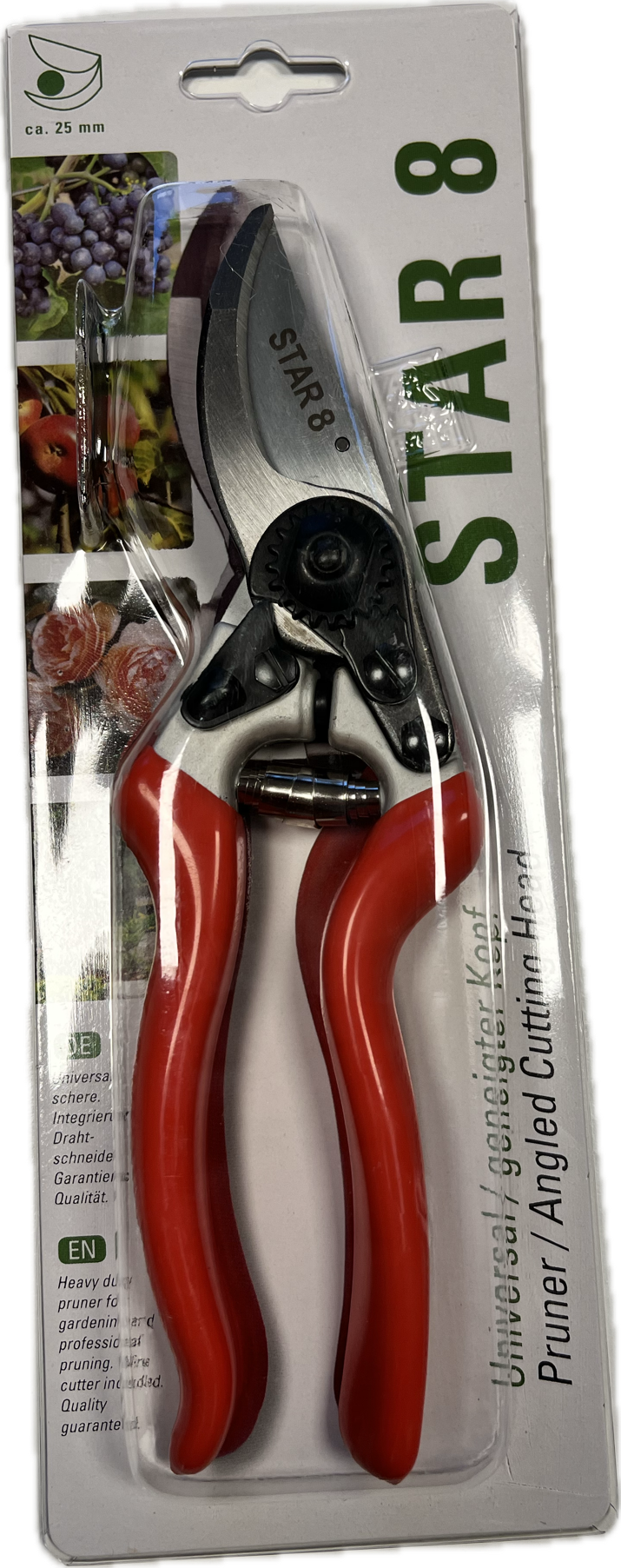 Profi Gartenschere Star 8 Verpackung