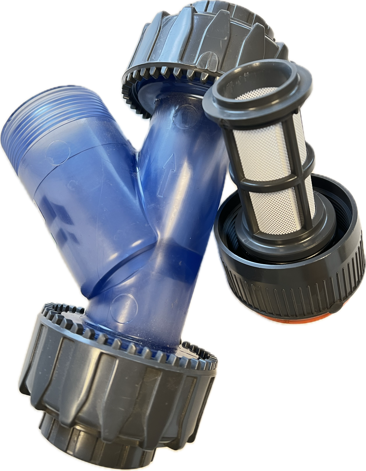 Schmutzfänger 40 mm komplett Filter transparent