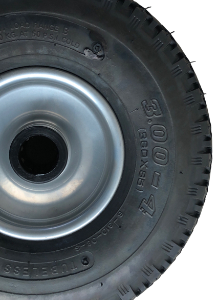 Sackkarrenrad 260x85 komplett 25er Achse