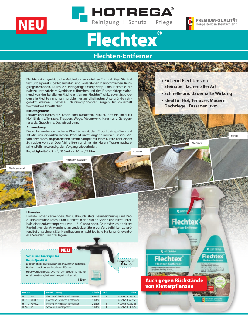 Flechtex - Flechten Entferner Hotrega