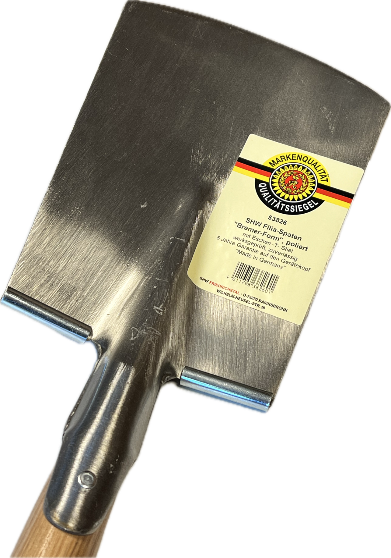 Freizeitspaten Bremer Form Eschen T-Stie