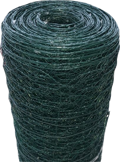 6eck Geflecht grün ummantelt 25m