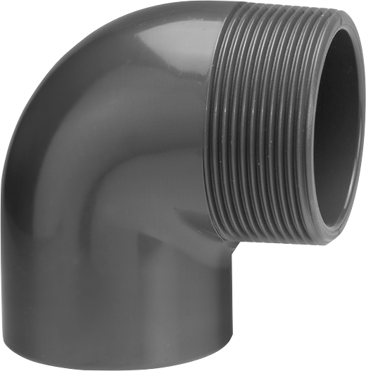 Winkel PVC 90 Grad Außengewinde
