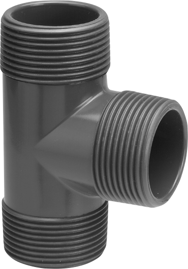 T-Stück PVC Aussengewinde