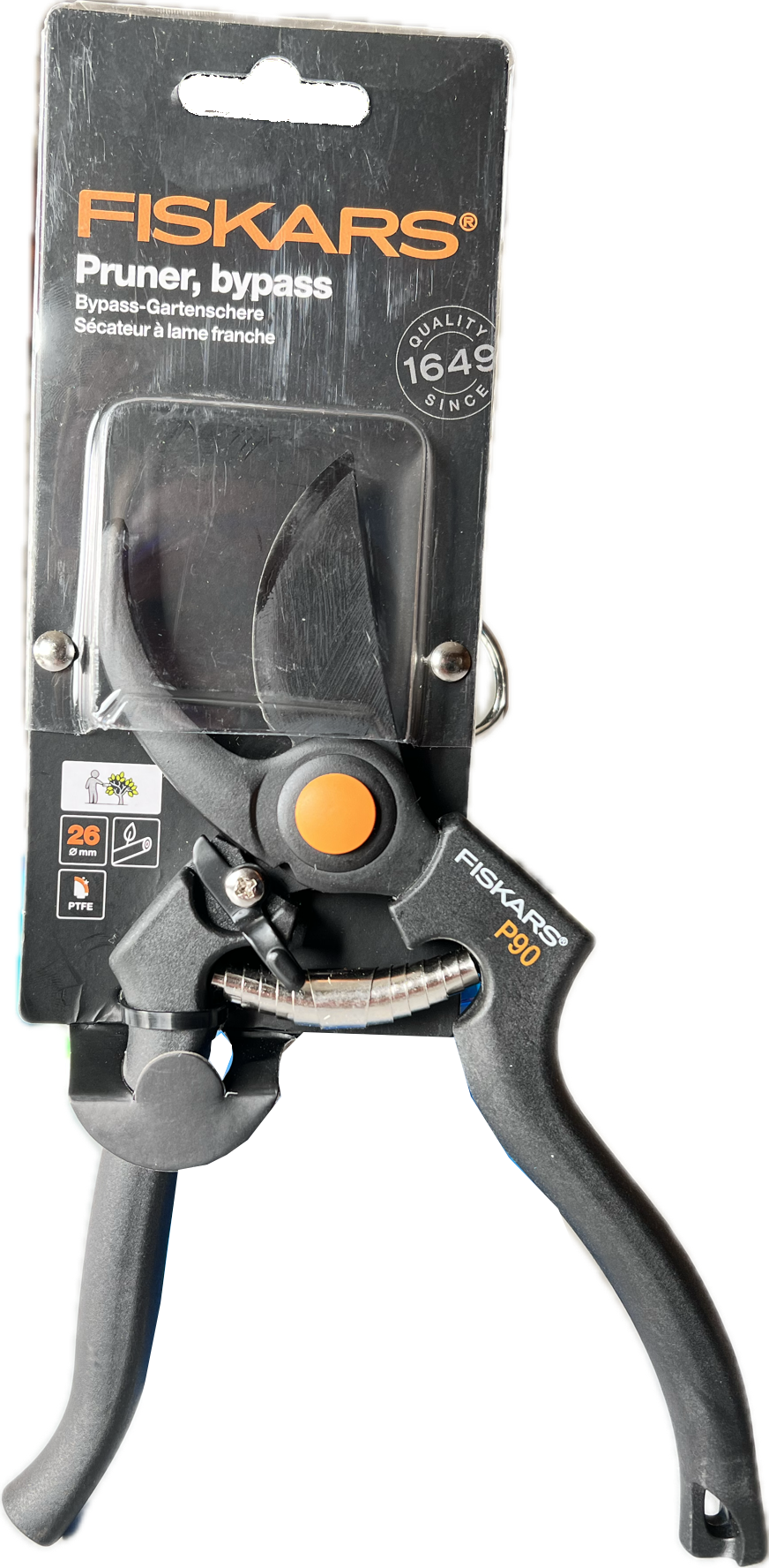 Gartenschere Fiskars Pro P90 Verpackung