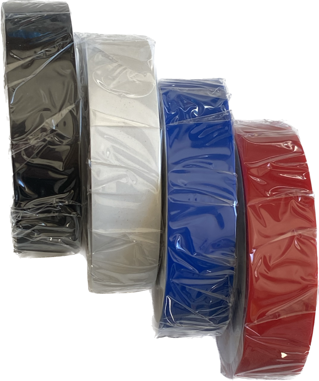 Isolierklebeband rot, blau, weiß und schwarz