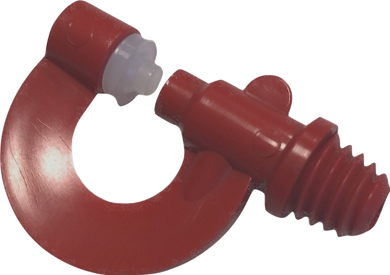 Nebeldüse 3/8 Zoll rot-weiß