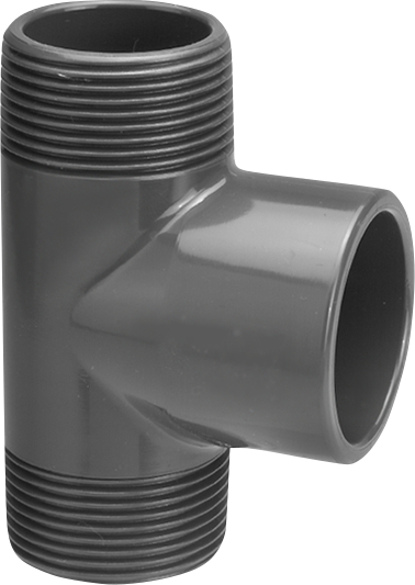 T-Stück PVC Aussengewinde