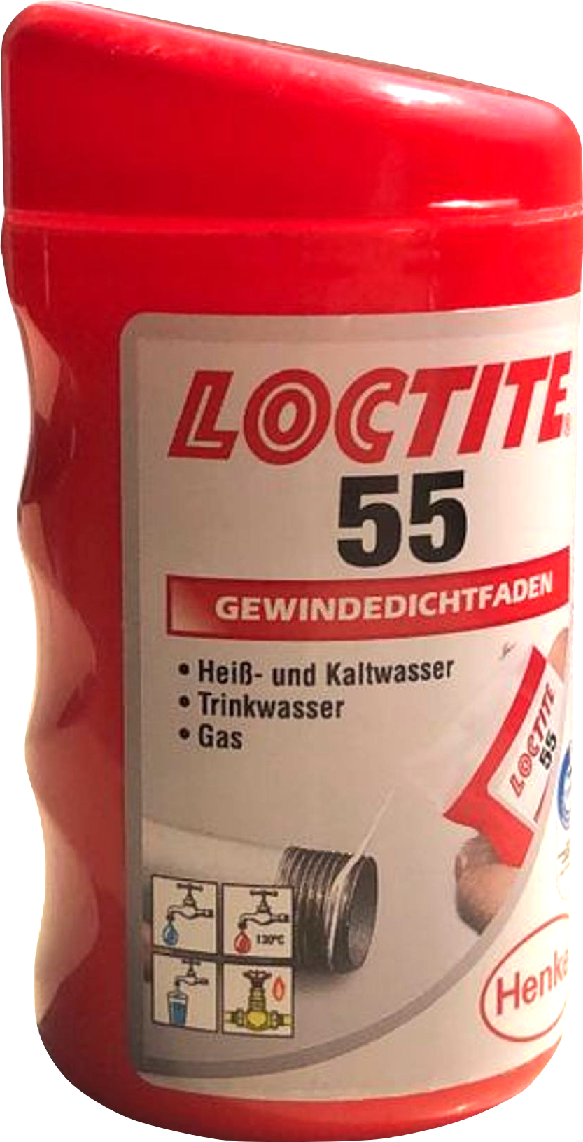 Gewindedichtfaden LOCTITE® 55 Vorderansicht