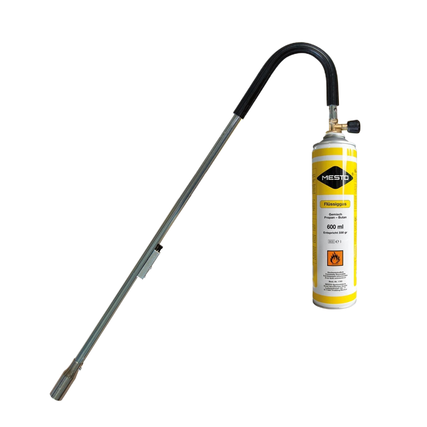 Abflammgeraet Mesto mit Gasdose Thermogaertner