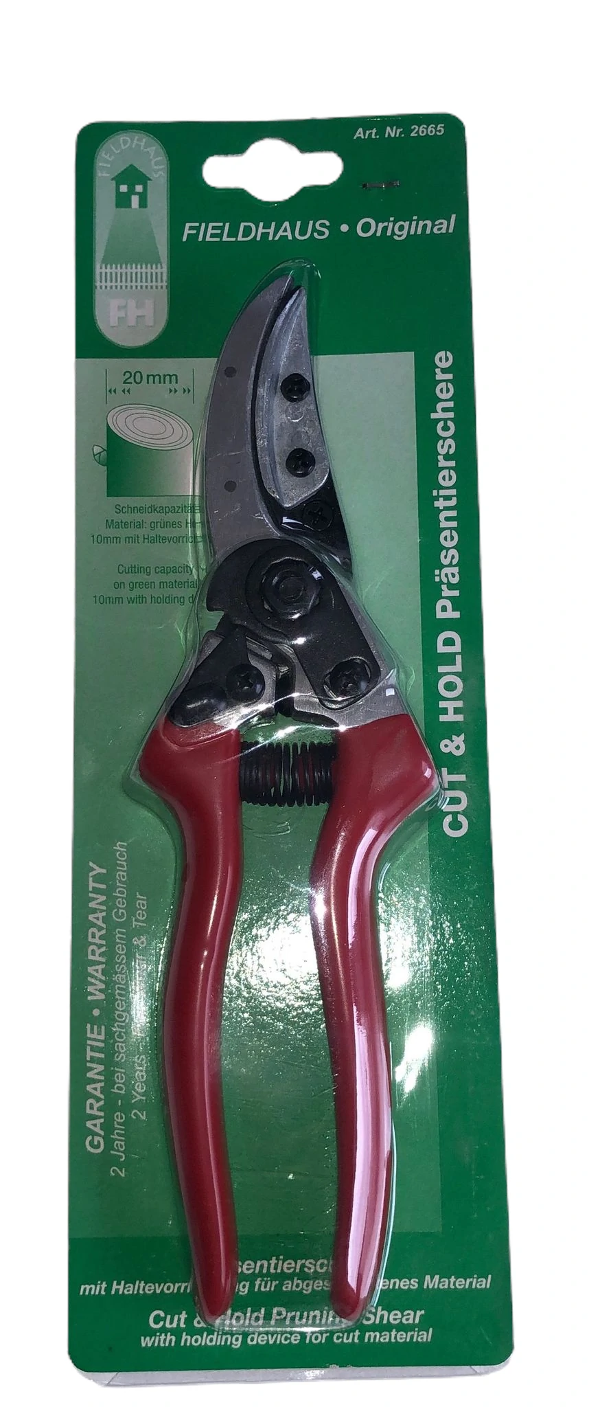 Präsentierschere Cut and Hold 215 mm Verpackung