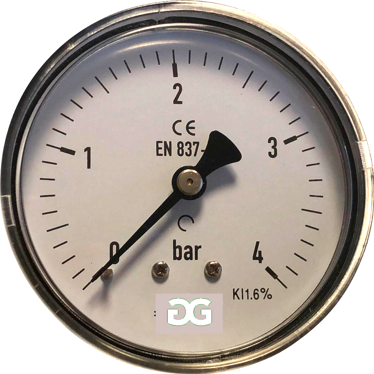 Manometer 63mm Ventil Rückseite