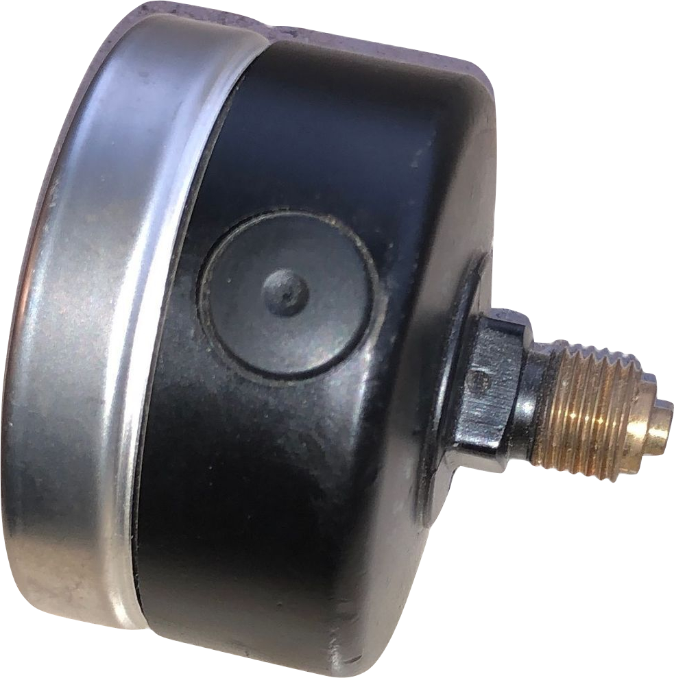 Manometer gefüllt Seitenansicht