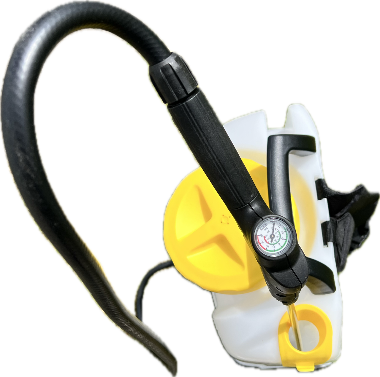 Mesto e.rs185 Sicht von oben mit Manometer