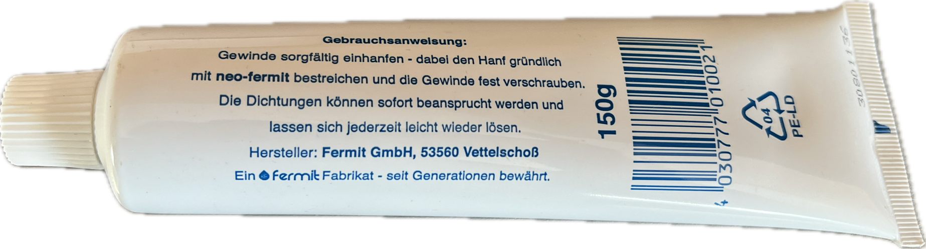 Neo Fermit Tube 150 g Rückseite