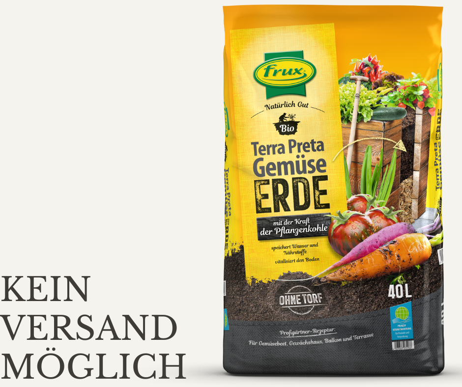 Bio Gemüseerde 40 l torffrei Frux Terra Petra kein Versand