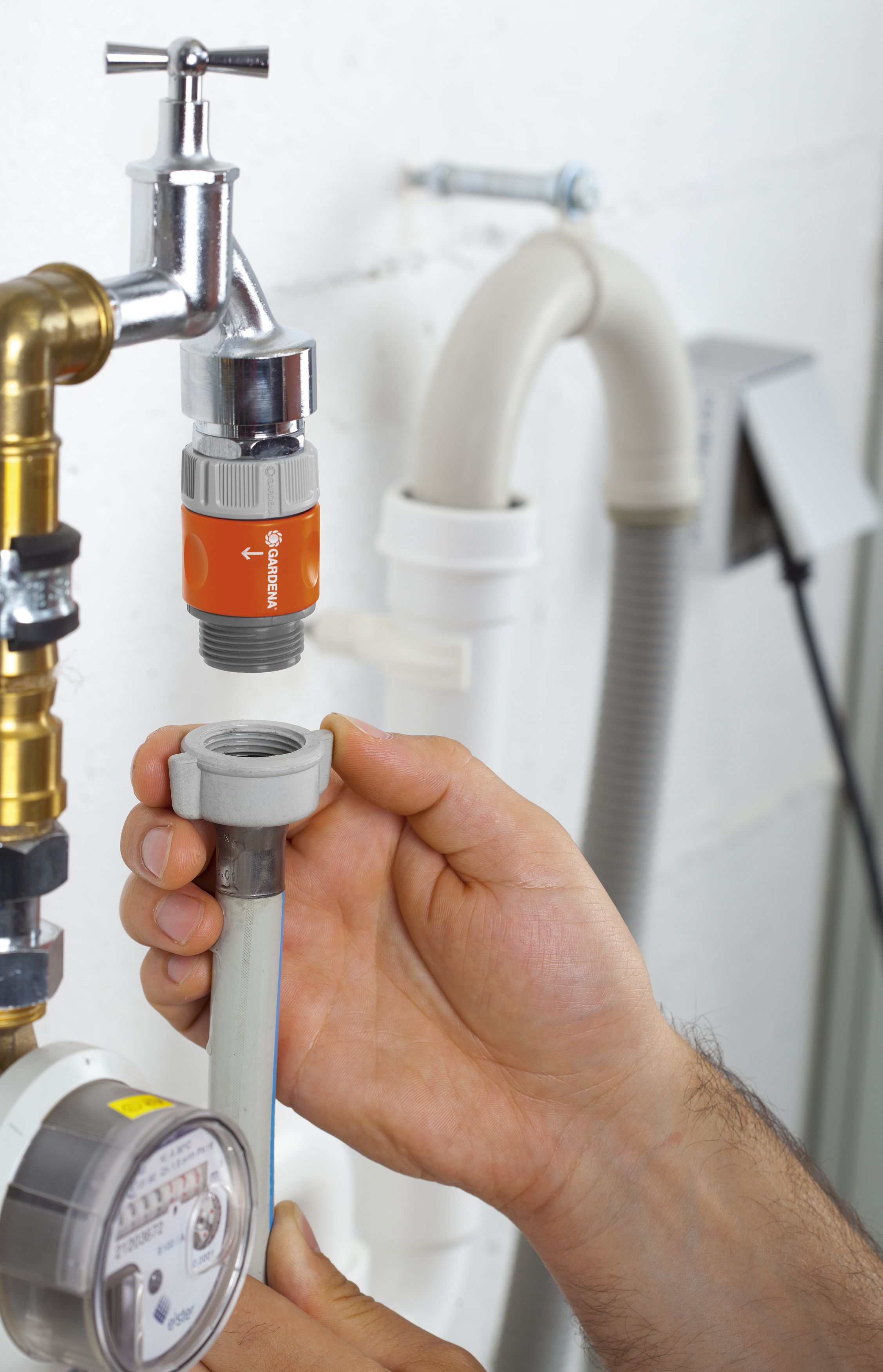 Uebergangsschlauchstueck Gardena - Anschlussbild