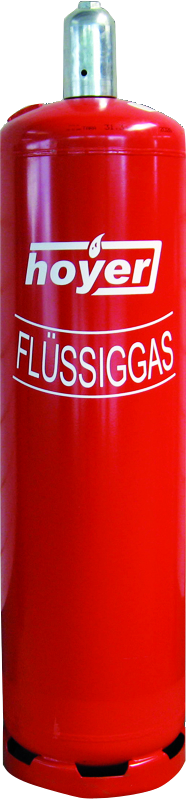 Propangas 33 kg rot - Mietflasche gefuellt