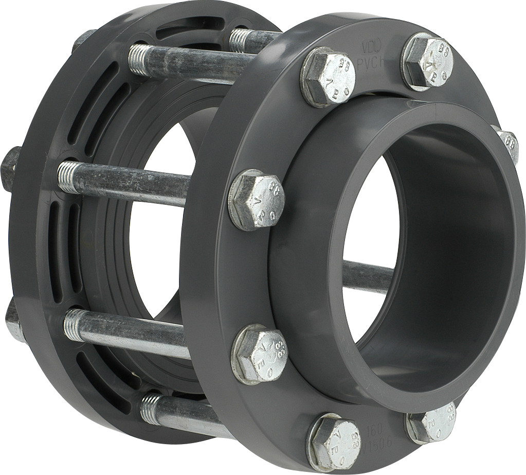 Flansch Set für Absperrklappe PVC