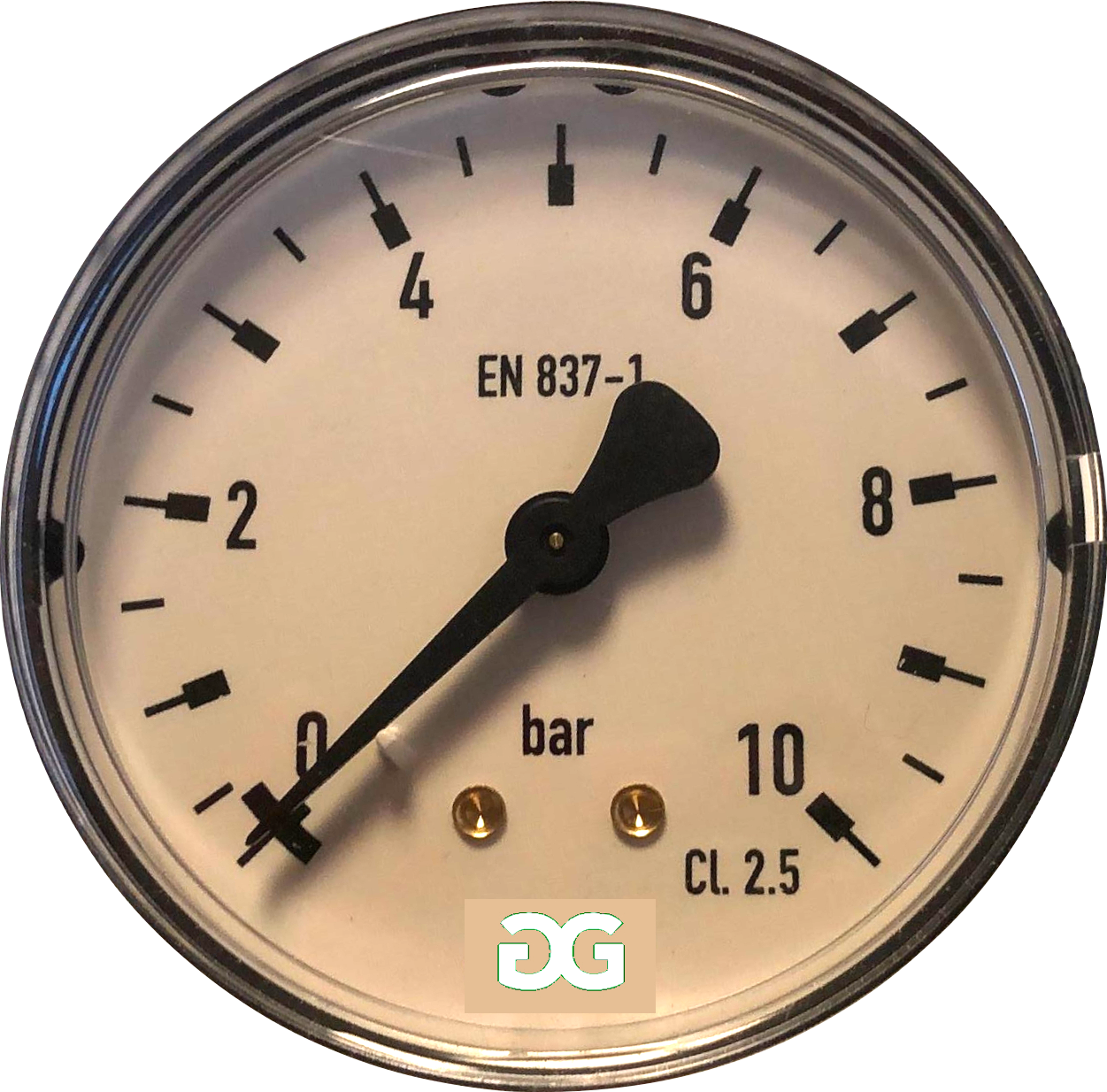 Manometer 63mm Ventil Rückseite