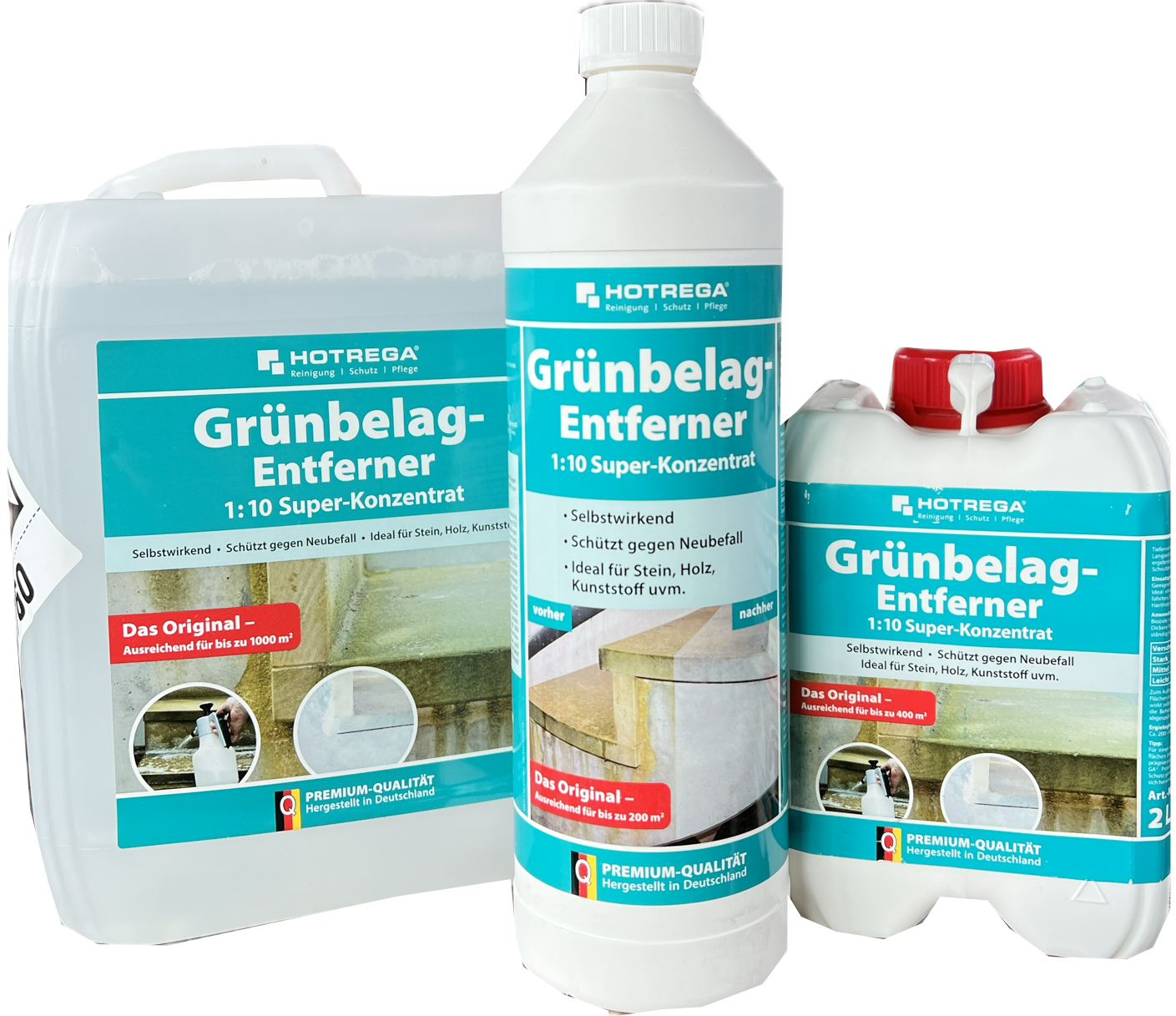 Grünbelagentferner Hotrega Konzentrat 1,2und 5l