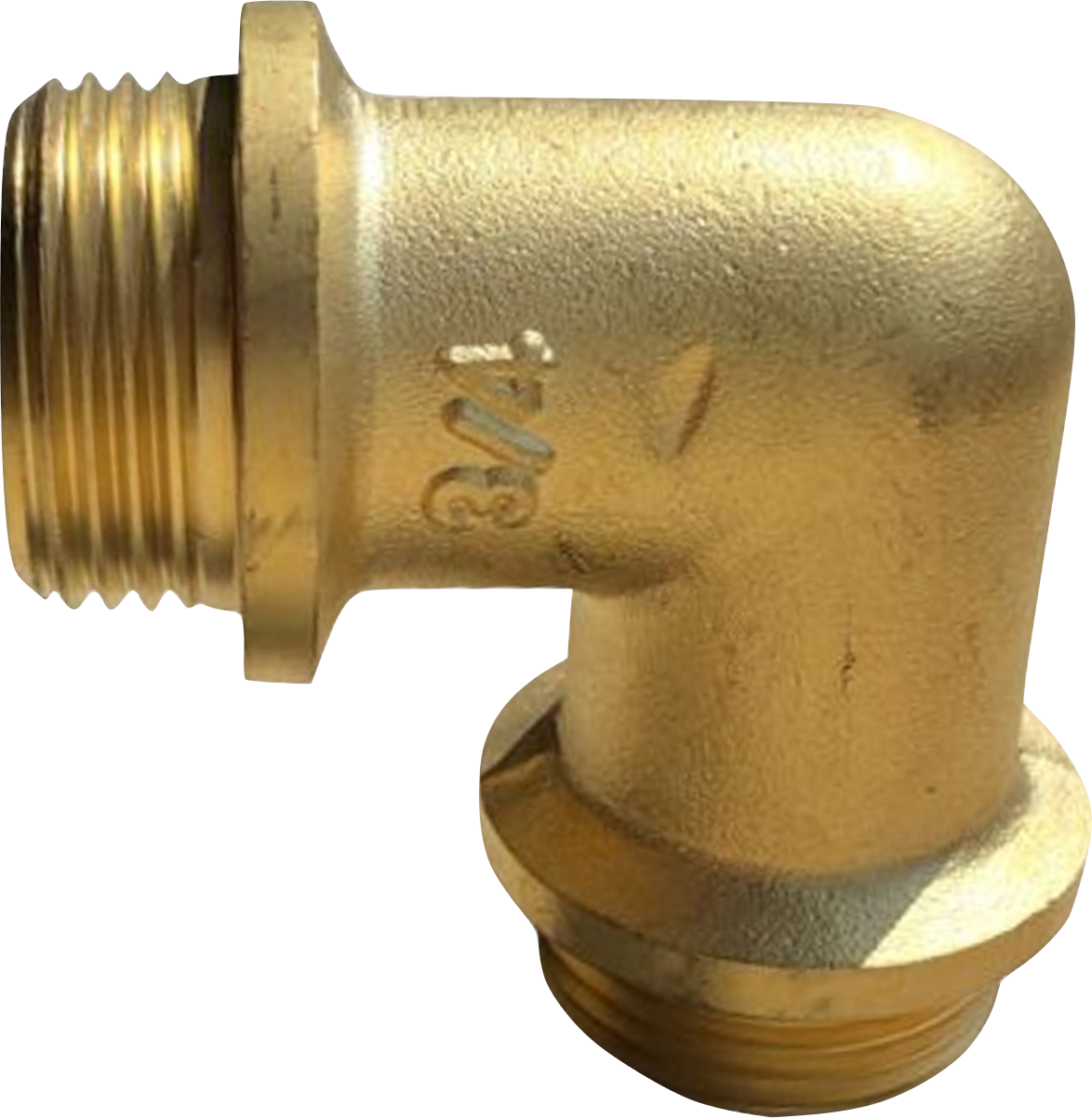 Winkel Messing 90 Grad AG/AG