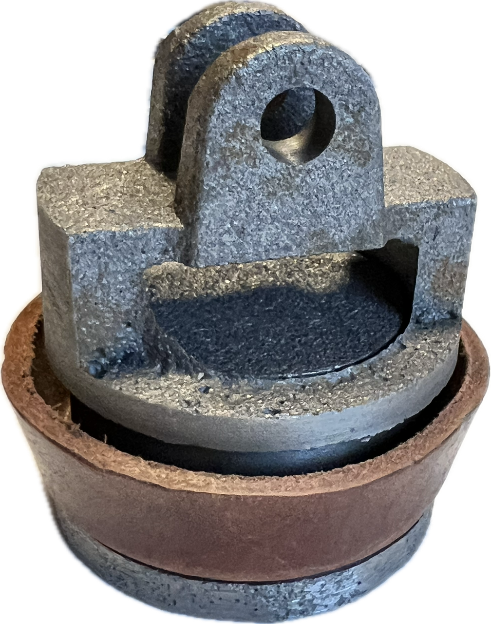 Kolben mit Ledermanschette