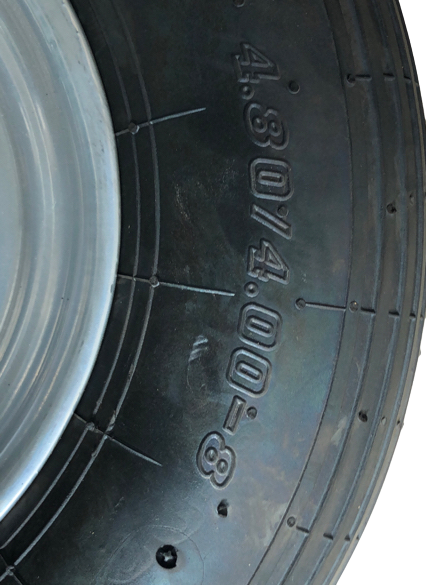 Karrenradrad 4.80/4.00-8 für 25er Achse