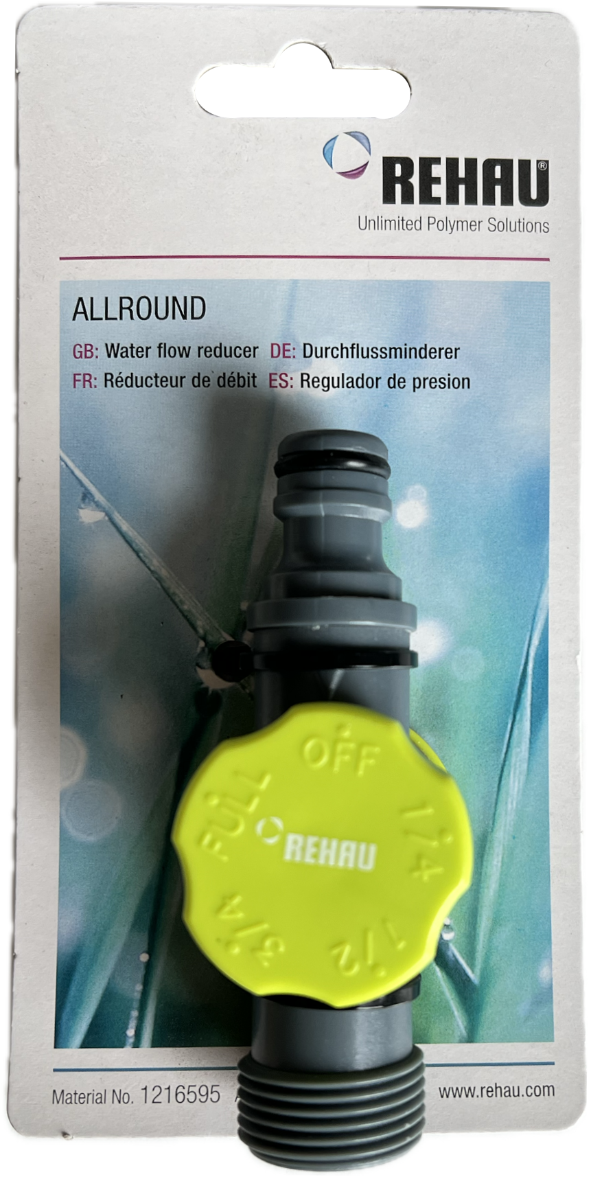 Rehau Durchflussminderer Verpackung