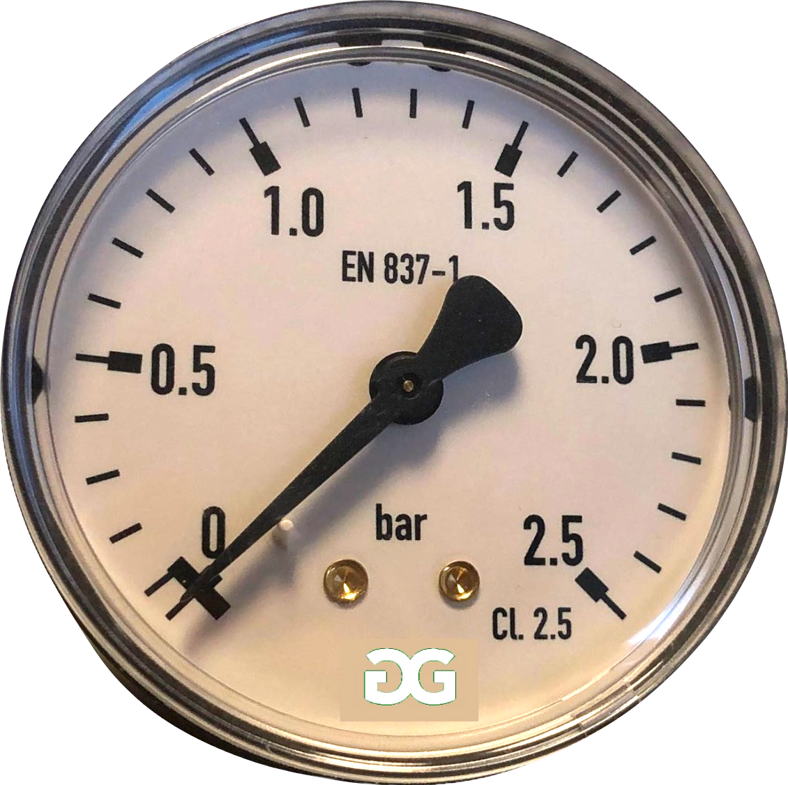 Manometer 63mm Ventil Rückseite