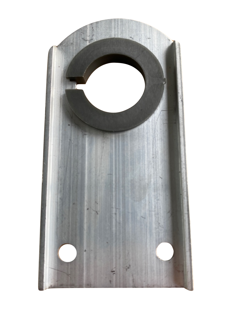 Rohrlagerplatte Alu m Plastik