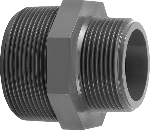 Doppelnippel PVC reduziert Aussengewinde