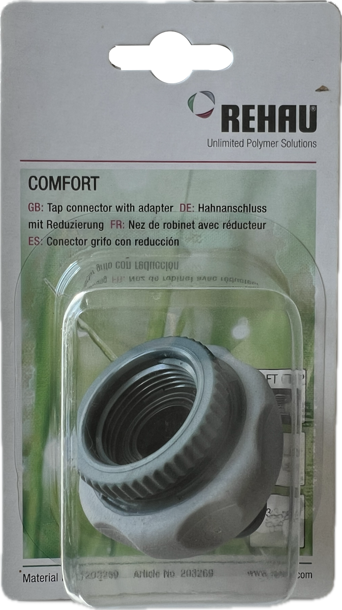 Hahnstück Rehau mit Reduzierung