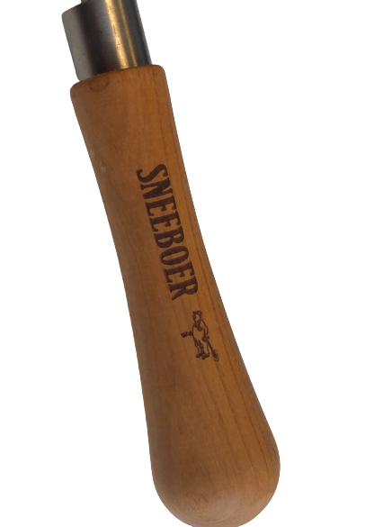 Handgabel 3 Edelstahlzinken mit Kirschgriff - Griff