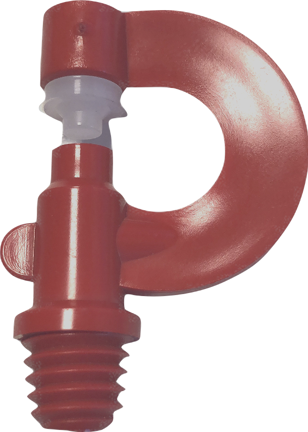 Nebeldüse 3/8 Zoll rot-weiß