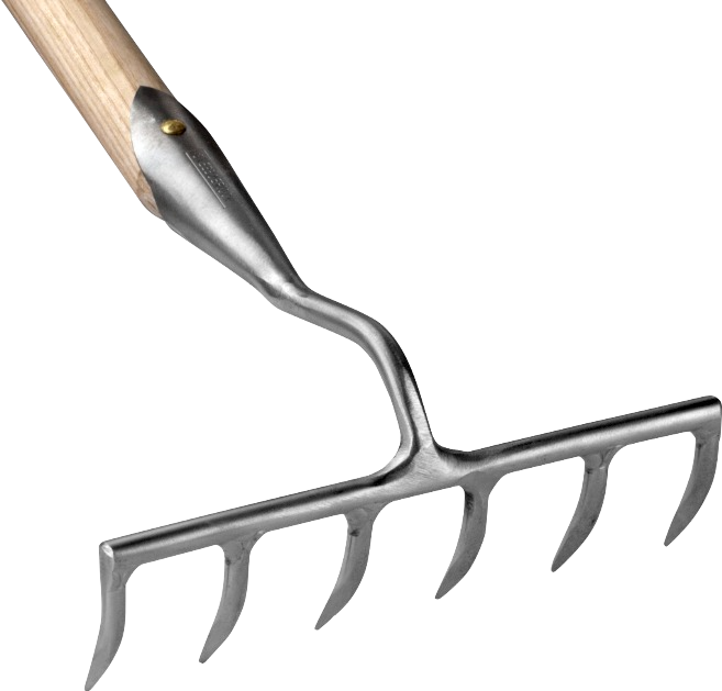 Rechen mit 6 Zinken Niro Sneeboer