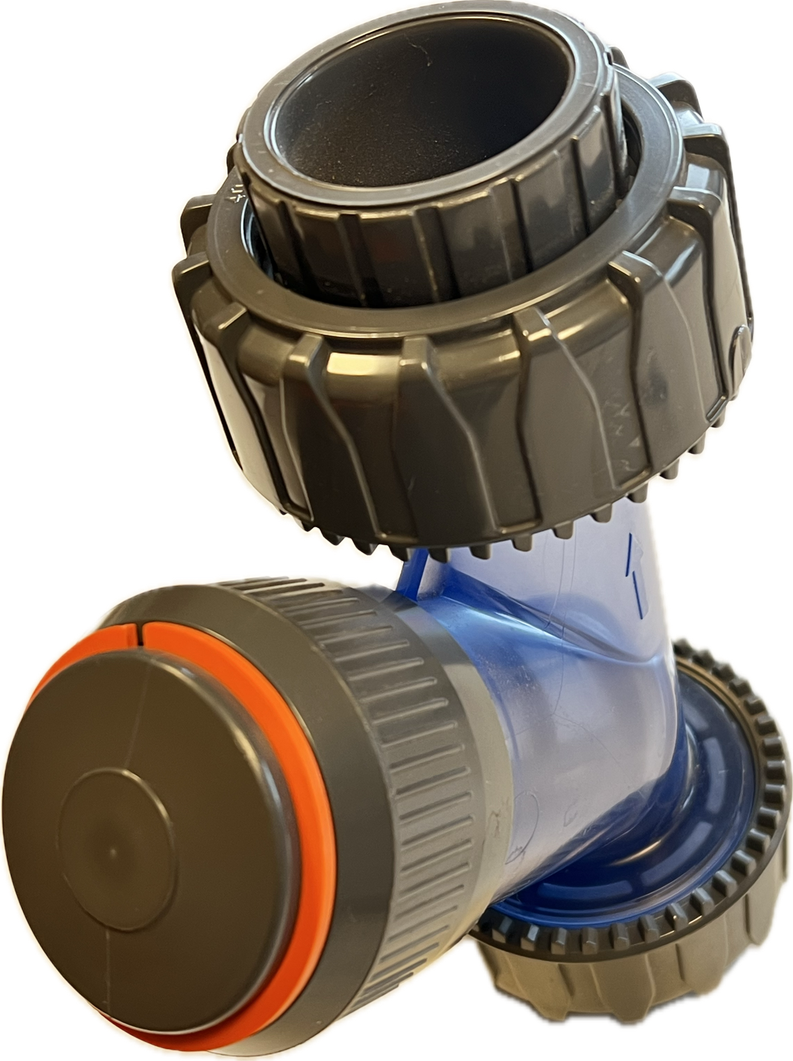 Schmutzfänger 40 mm komplett Filter transparent