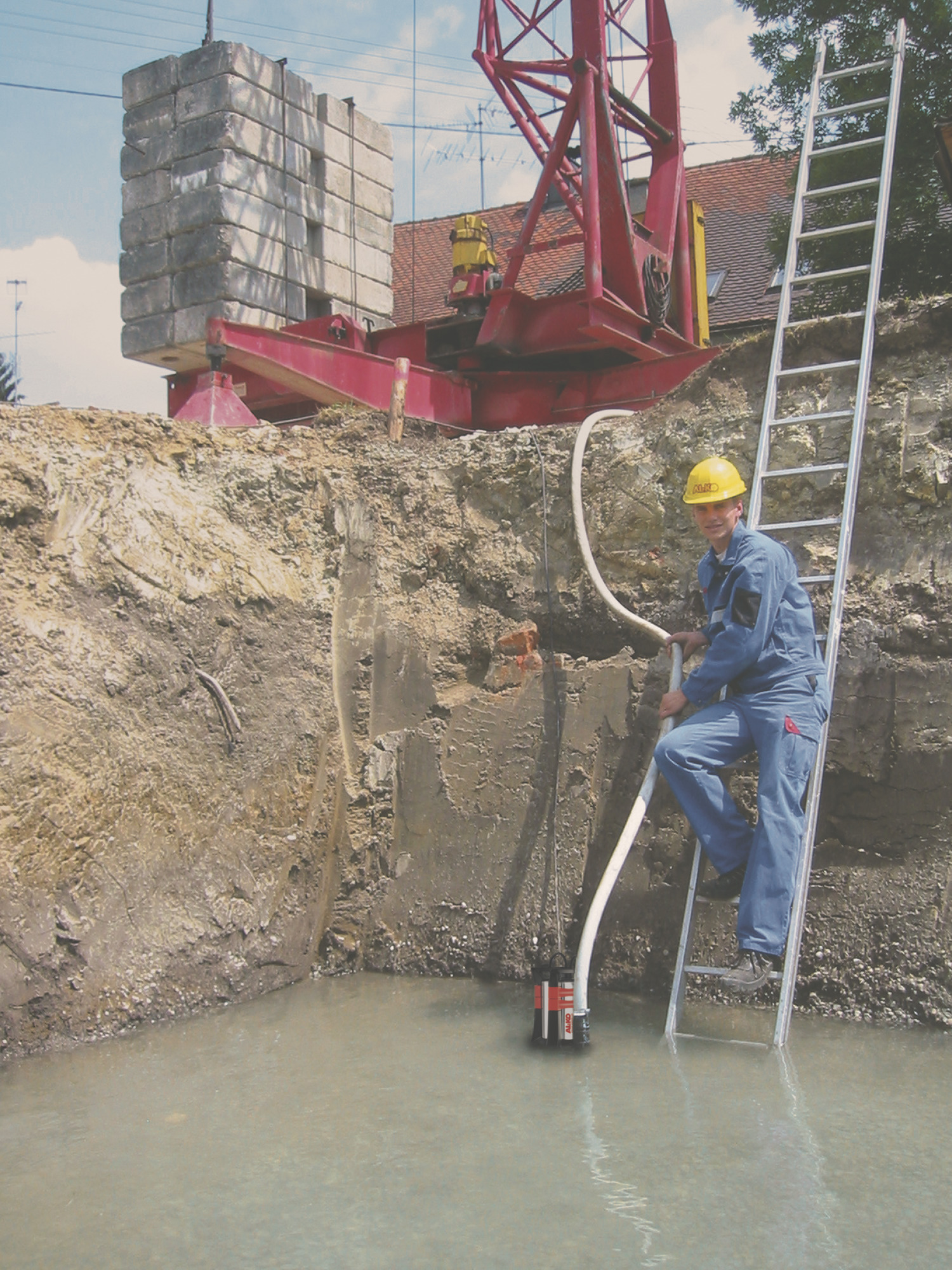 Tauchpumpe AL-KO Drain 20000 HD Einsatzbild