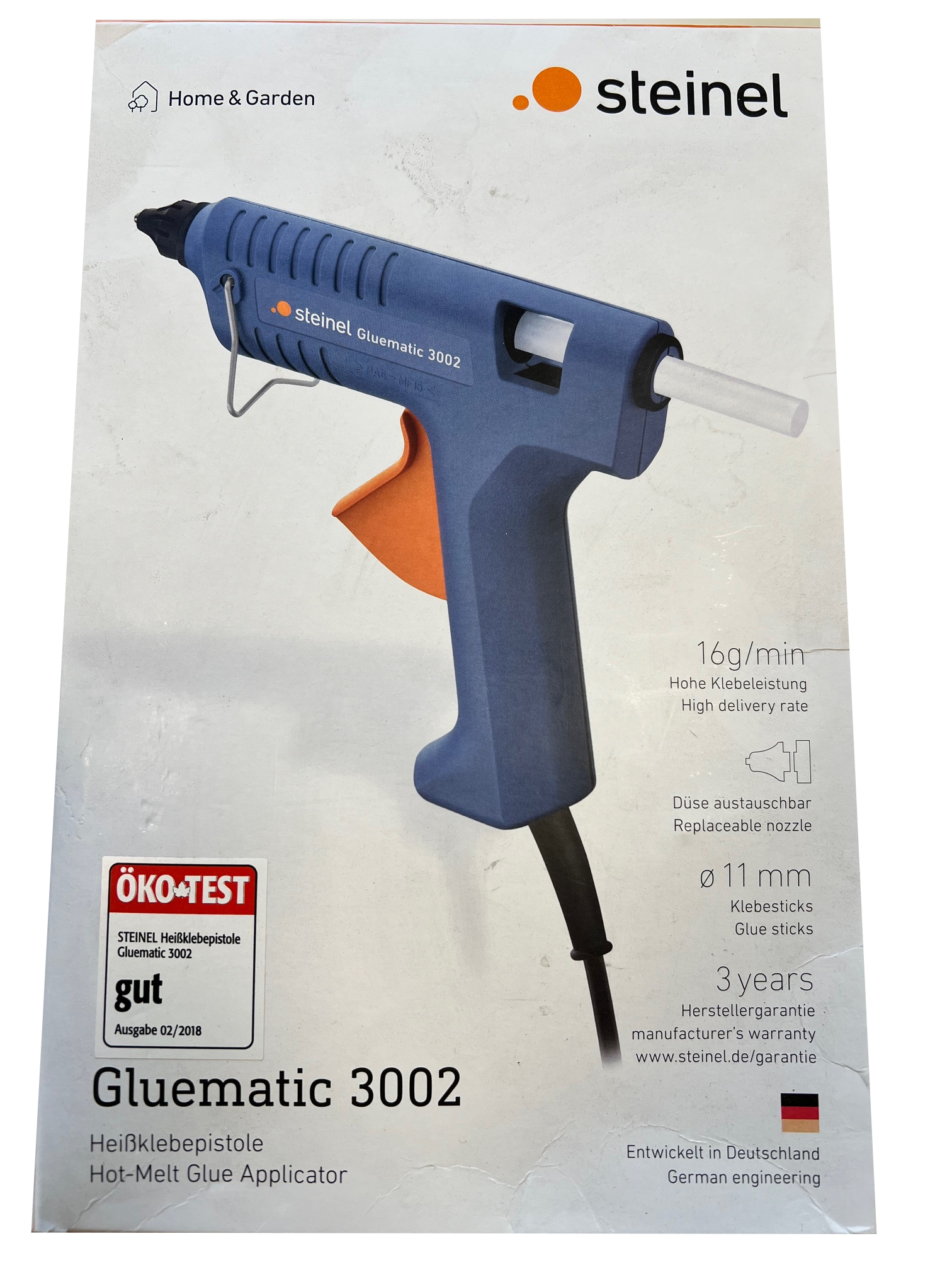 Heißklebepistole Steinel Gluematic 3002 Verpackung
