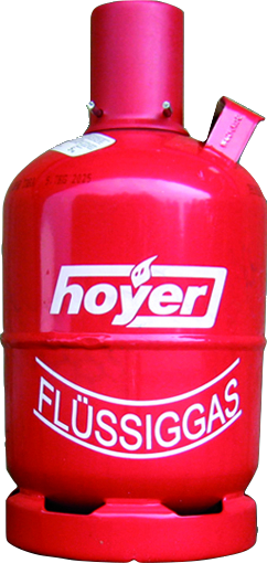 Pfandflasche 5kg rot