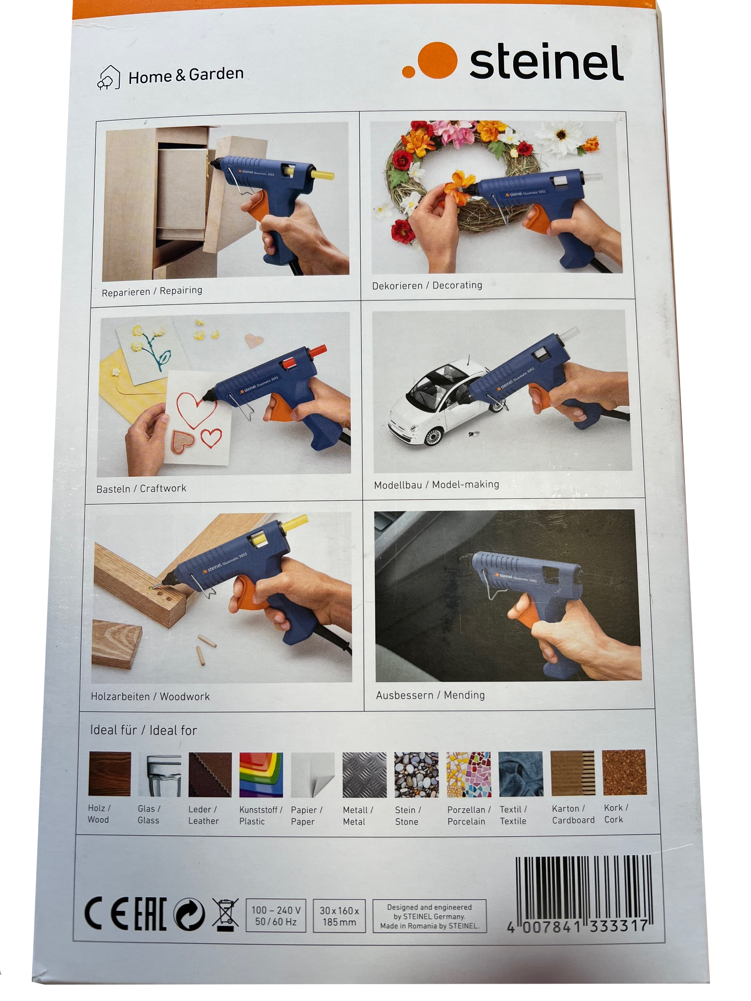 Heißklebepistole Steinel Gluematic 3002 Rückseite