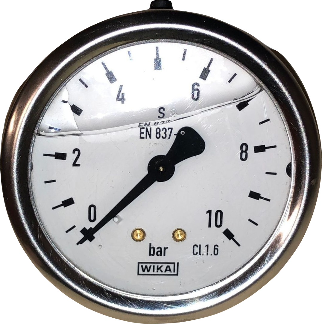 Manometer gefüllt 10bar