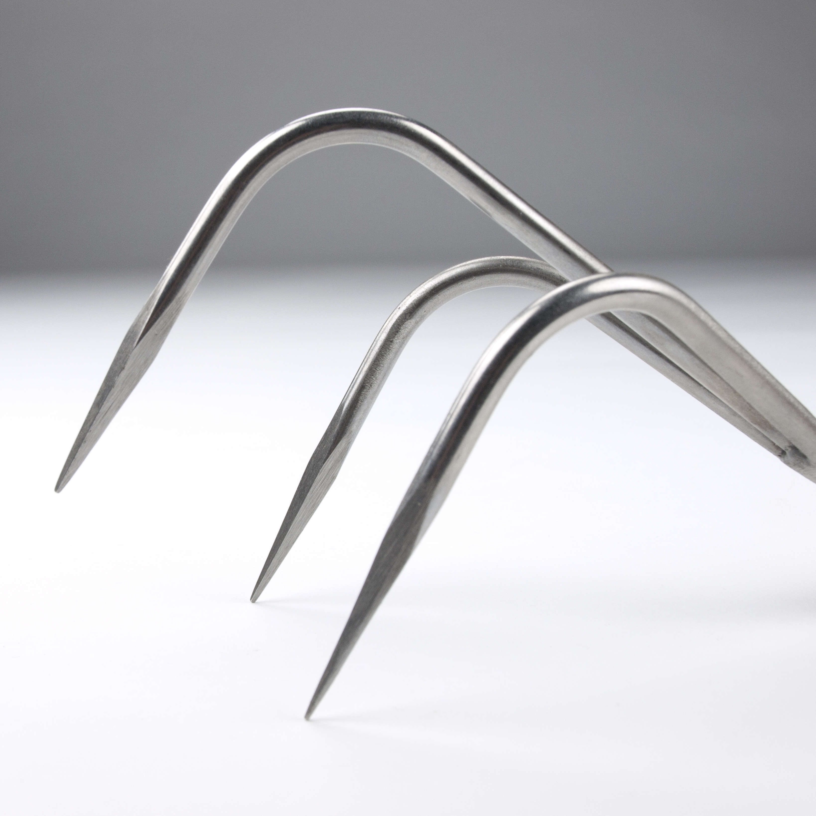 Handkultivator 3 Edelstahlzinken mit Kirschgriff