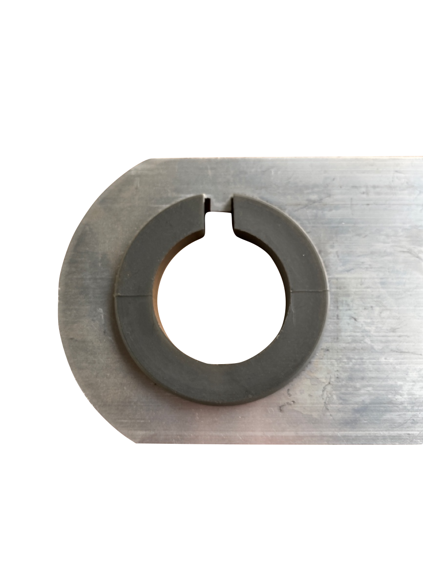 Rohrlagerplatte Alu m Plastik